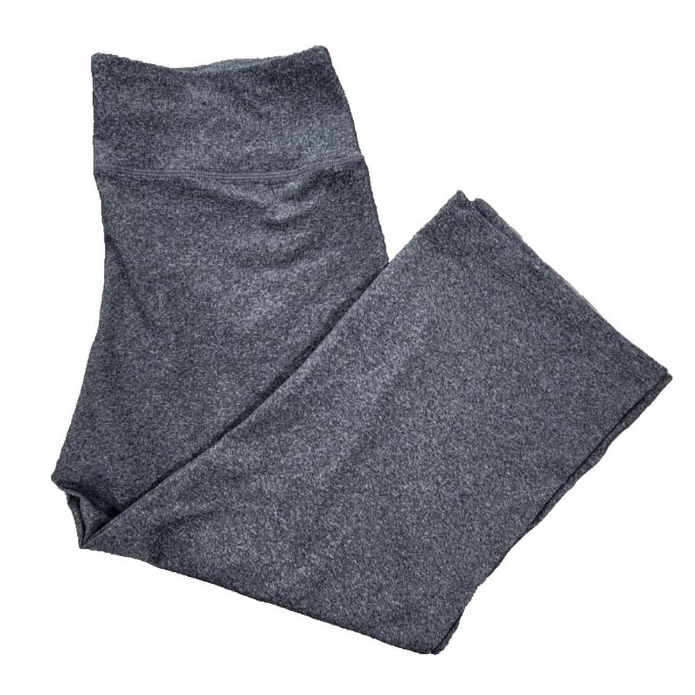 Prana Womens Gray Heathered Yoga Capri Pants Size Large Activewear Leggings